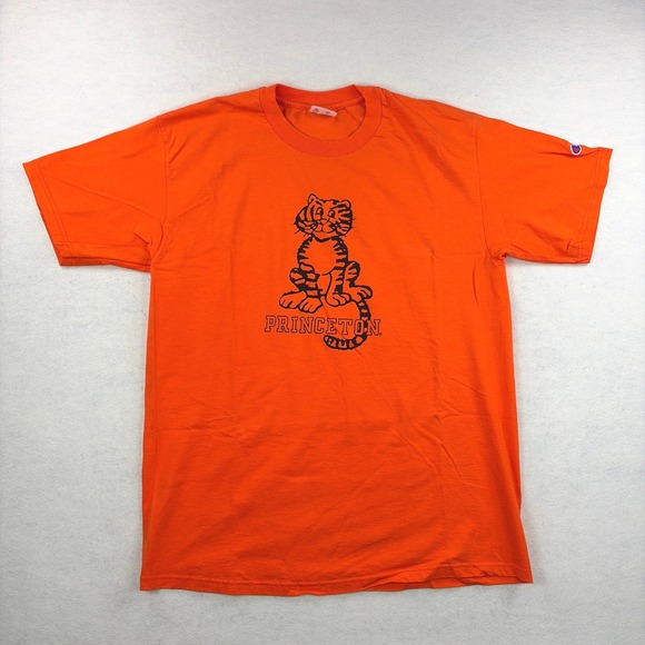 Champion Other - VTG Champion Princeton University Tiger T-Shirt Orange Mens Large Graphic Tee